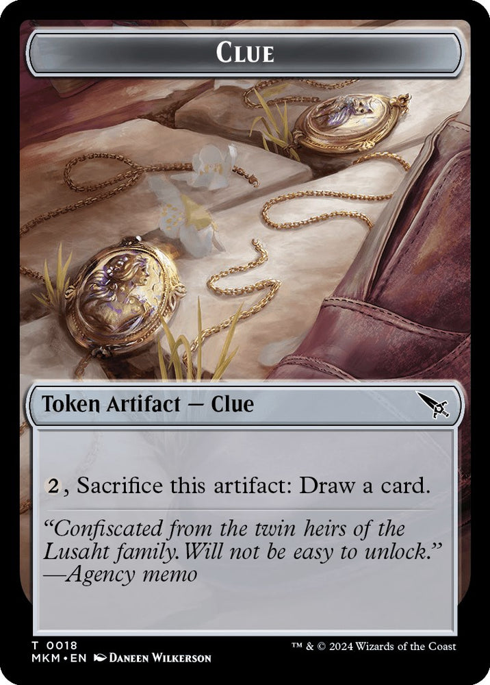 Clue (0018) // A 0045 Double-Sided Token