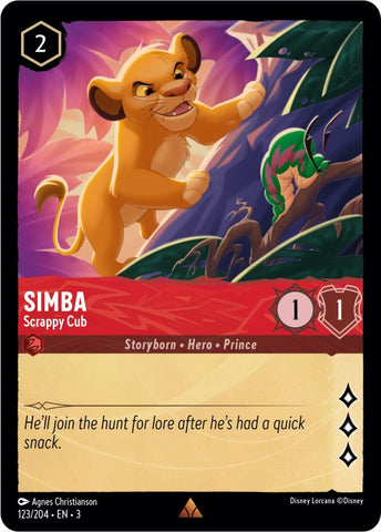 Simba - Scrappy Cub (123/204) [Into the Inklands]