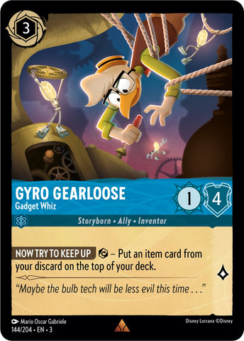 Gyro Gearloose - Gadget Whiz (144//204) [Into the Inklands]