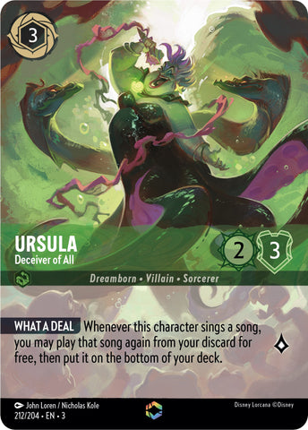 Ursula - Deceiver of All (Alternate Art) (212/204) [Into the Inklands]