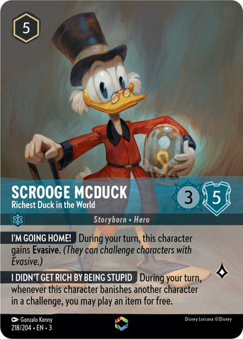 Scrooge McDuck - Richest Duck in the World (Alternate Art) (218/204) [Into the Inklands]