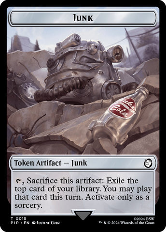 Junk // Human Knight Double-Sided Token