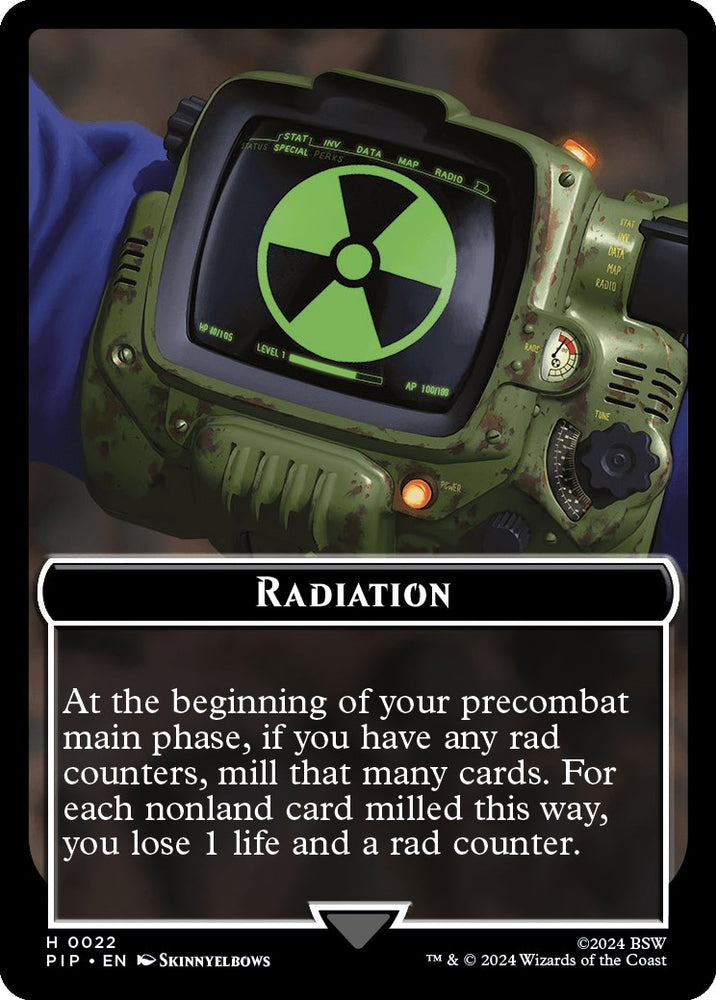 Radiation // Soldier (0010) Double-Sided Token