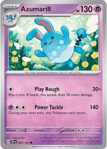 Azumarill (065/162) [Scarlet & Violet: Temporal Forces]