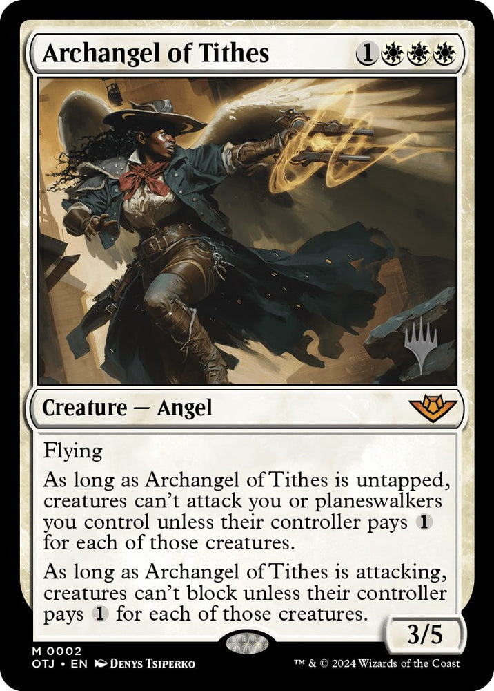 Archangel of Tithes (Promo Pack) [Outlaws of Thunder Junction Promos]