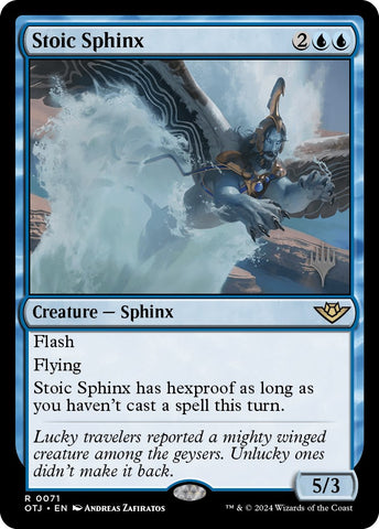 Stoic Sphinx (Promo Pack) [Outlaws of Thunder Junction Promos]