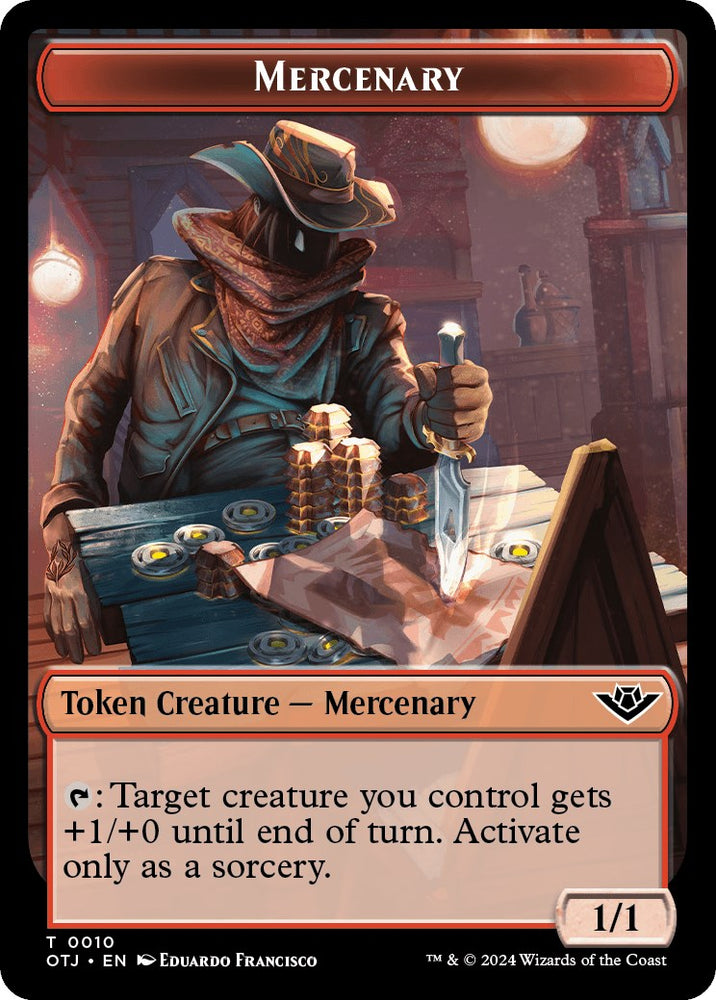 Mercenary // Copy Double-Sided Token