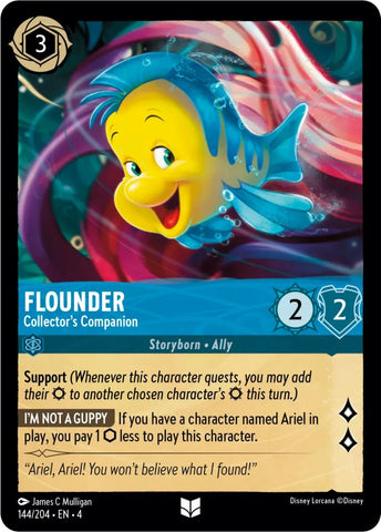 Flounder - Collector's Companion (144/204) [Ursula's Return]