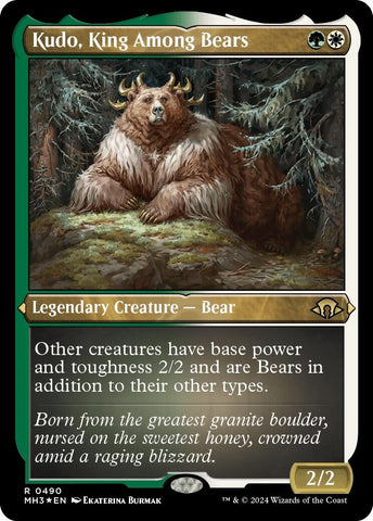 Kudo, King Among Bears (Foil Etched)