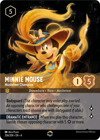 Minnie Mouse - Musketeer Champion (Enchanted) (206/204) [Ursula's Return]