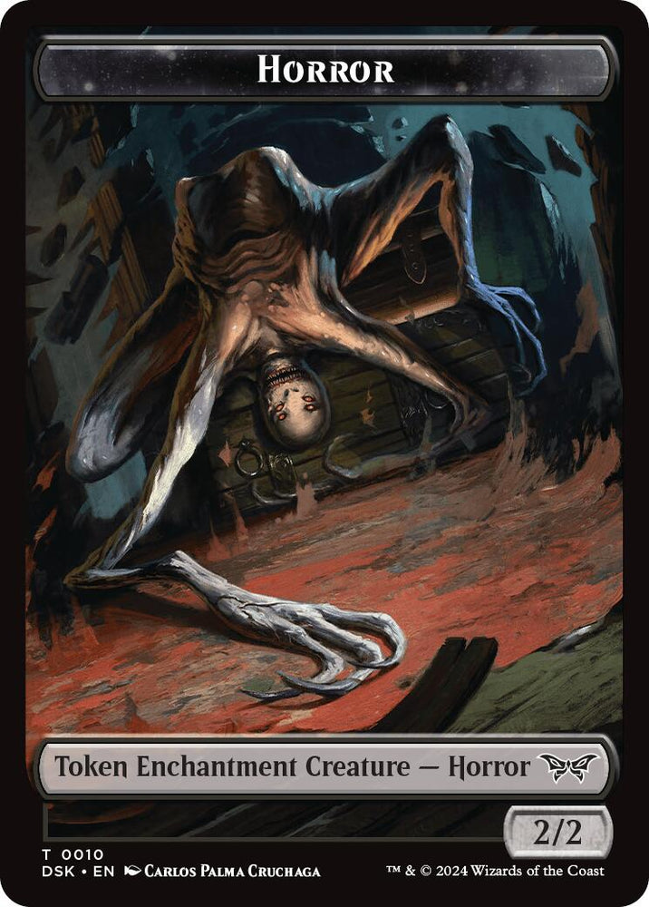 Horror // Glimmer Double-Sided Token