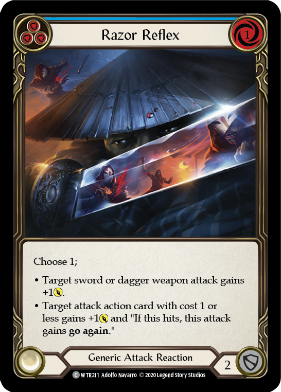 Razor Reflex (Blue) [WTR211] Unlimited Edition Rainbow Foil
