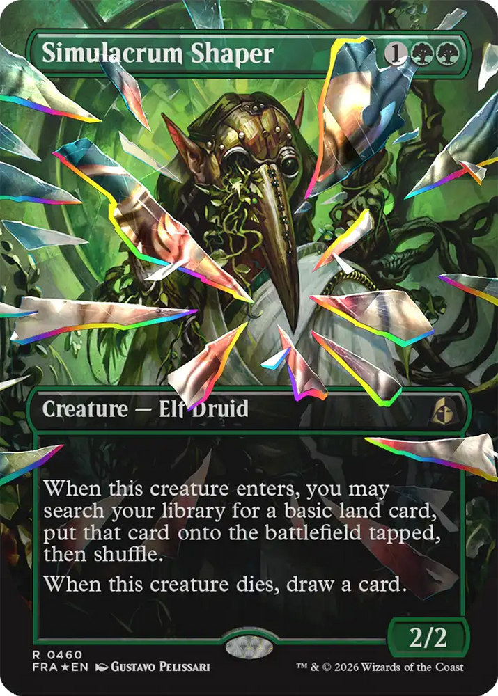 Simulacrum Shaper (Borderless) (Facet Foil) [Reality Fracture]