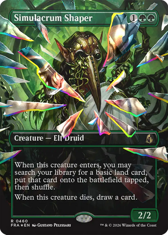 Simulacrum Shaper (Borderless) (Facet Foil) [Reality Fracture]