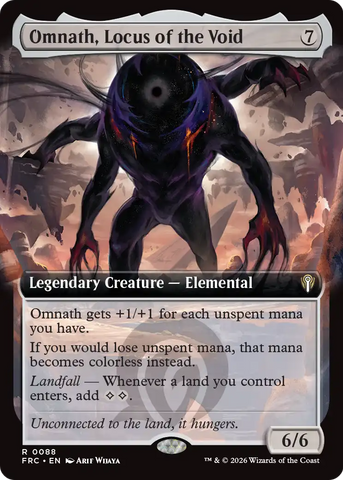 Omnath, Locus of the Void (Extended Art) [Reality Fracture Commander]