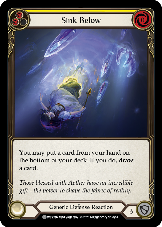 Sink Below (Yellow) [WTR216] Unlimited Edition Rainbow Foil