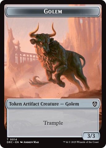 Golem (0014) // Golem (0015) Double-Sided Token