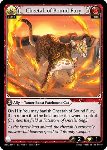 Cheetah of Bound Fury