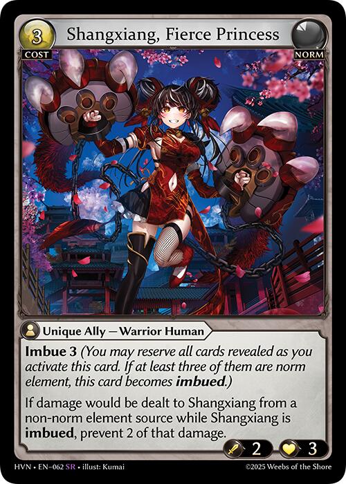 Shangxiang, Fierce Princess