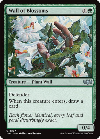 Wall of Blossoms [Tarkir: Dragonstorm Commander]