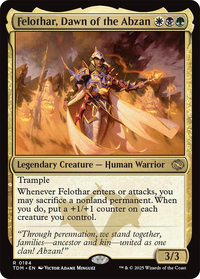 Felothar, Dawn of the Abzan