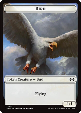 Bird // Monk Double-Sided Token