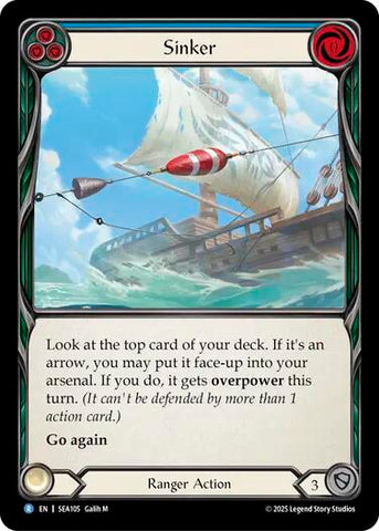 Sinker [SEA105] (High Seas)  Rainbow Foil