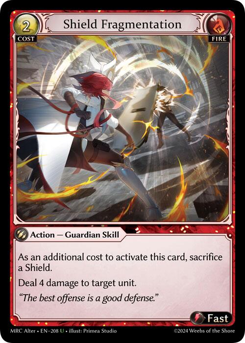 Shield Fragmentation