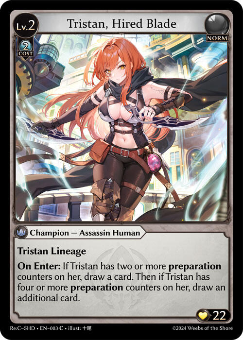 Tristan, Hired Blade (003) [Tristan Re:Collection, Shadowdancer Lite]