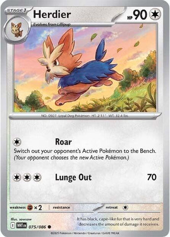 Herdier (073/086) [Scarlet & Violet: White Flare]