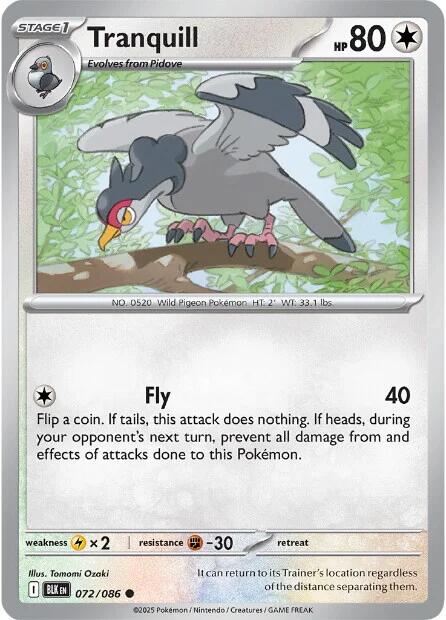 Tranquill (074/086) [Scarlet & Violet: Black Bolt]