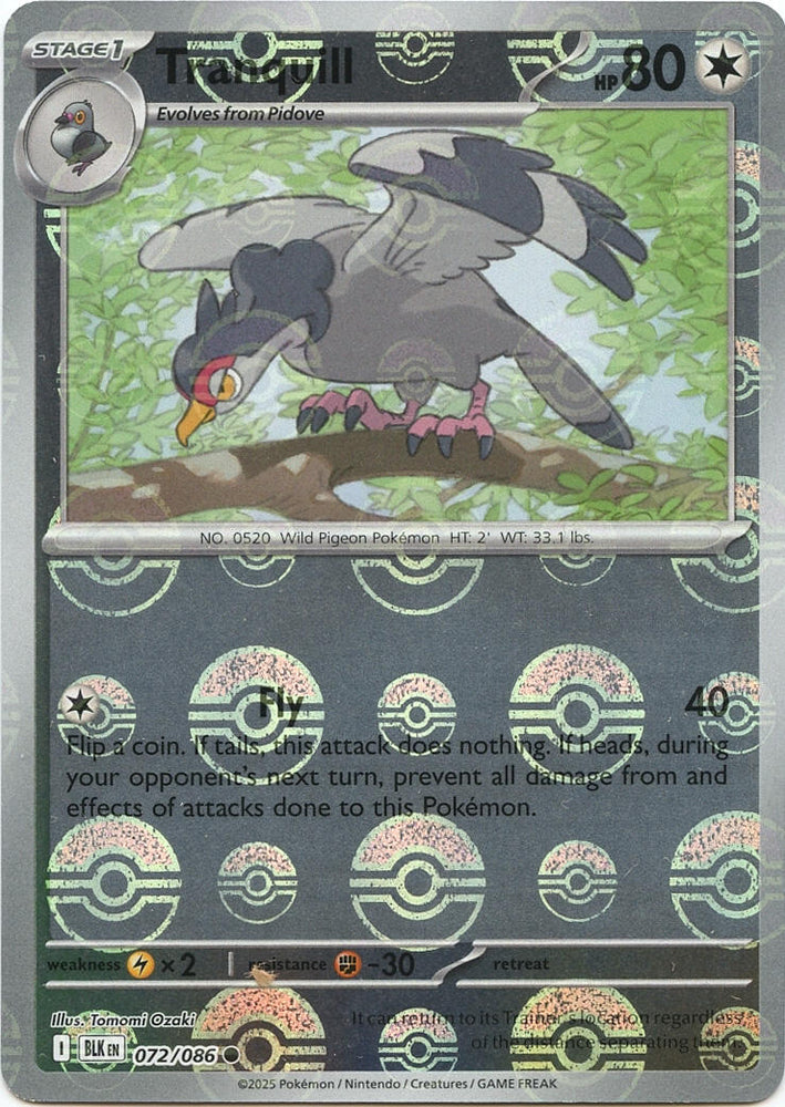 Tranquill (Poke Ball Pattern)