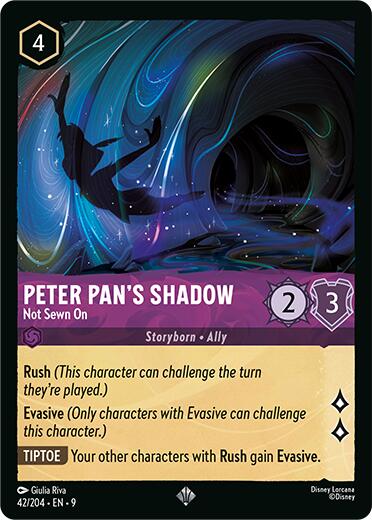 Peter Pan's Shadow - Not Sewn On