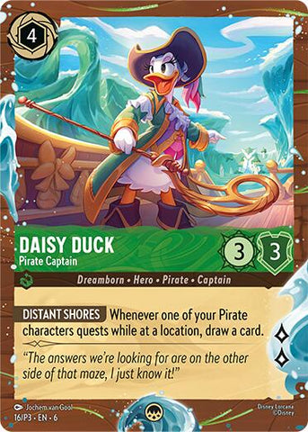 Daisy Duck - Pirate Captain (Disney Cruise Promo) (16/P3) [Promo Cards]