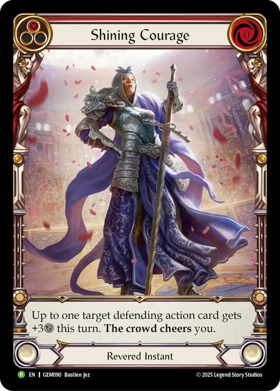 Shining Courage [GEM090] (GEM Pack 3)  Rainbow Foil