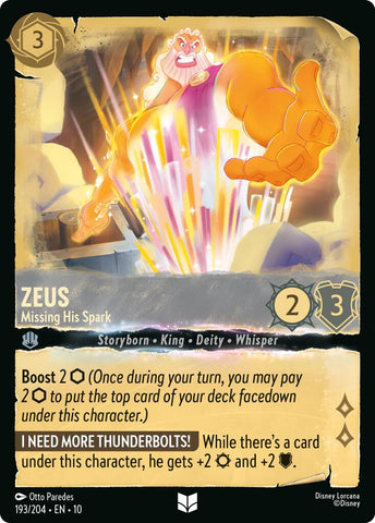 Zeus - Missing His Spark