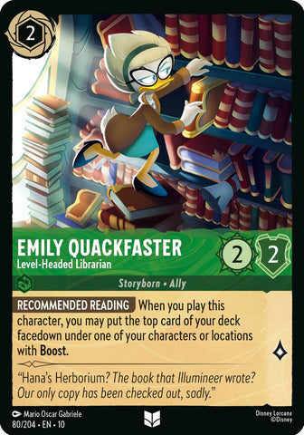 Emily Quackfaster - Level-Headed Librarian