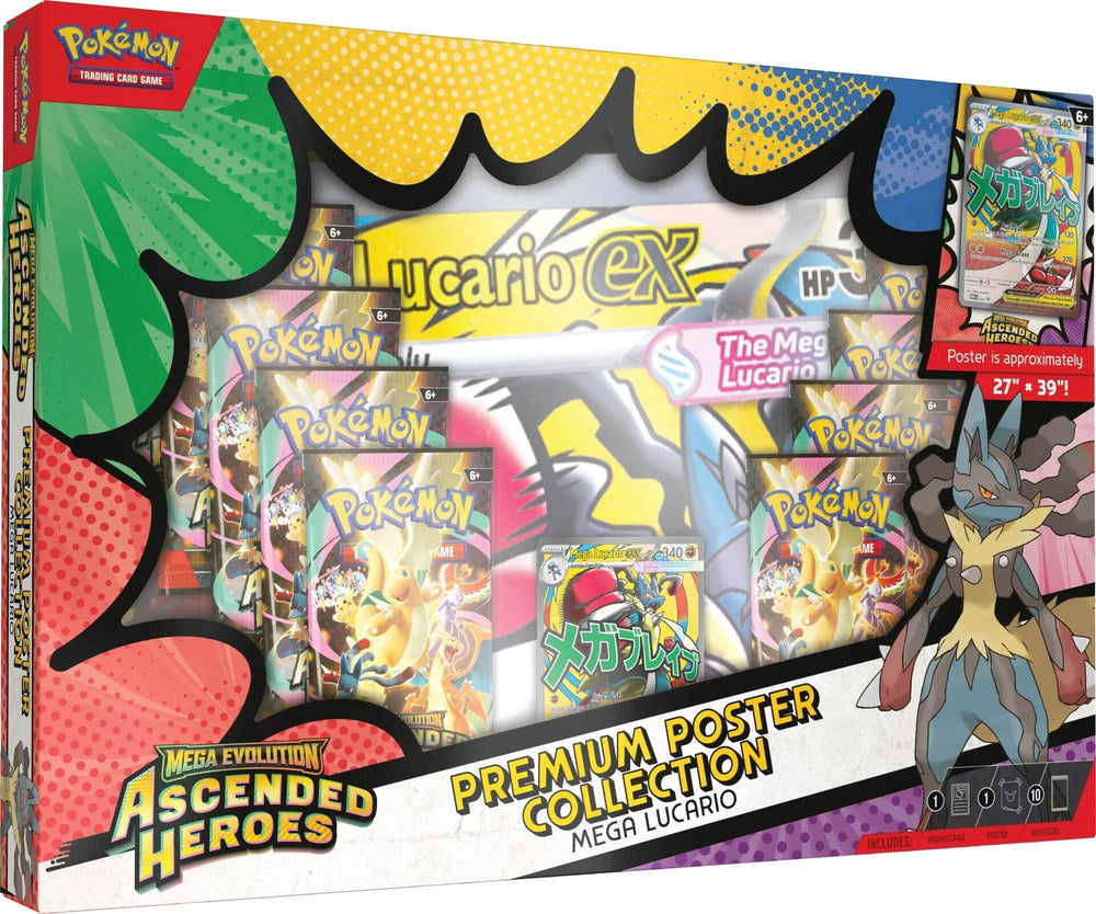 Mega Evolution: Ascended Heroes - Premium Poster Collection (Mega Lucaraio)