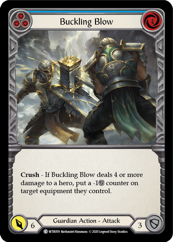 Buckling Blow (Blue) [WTR059] Unlimited Edition Rainbow Foil