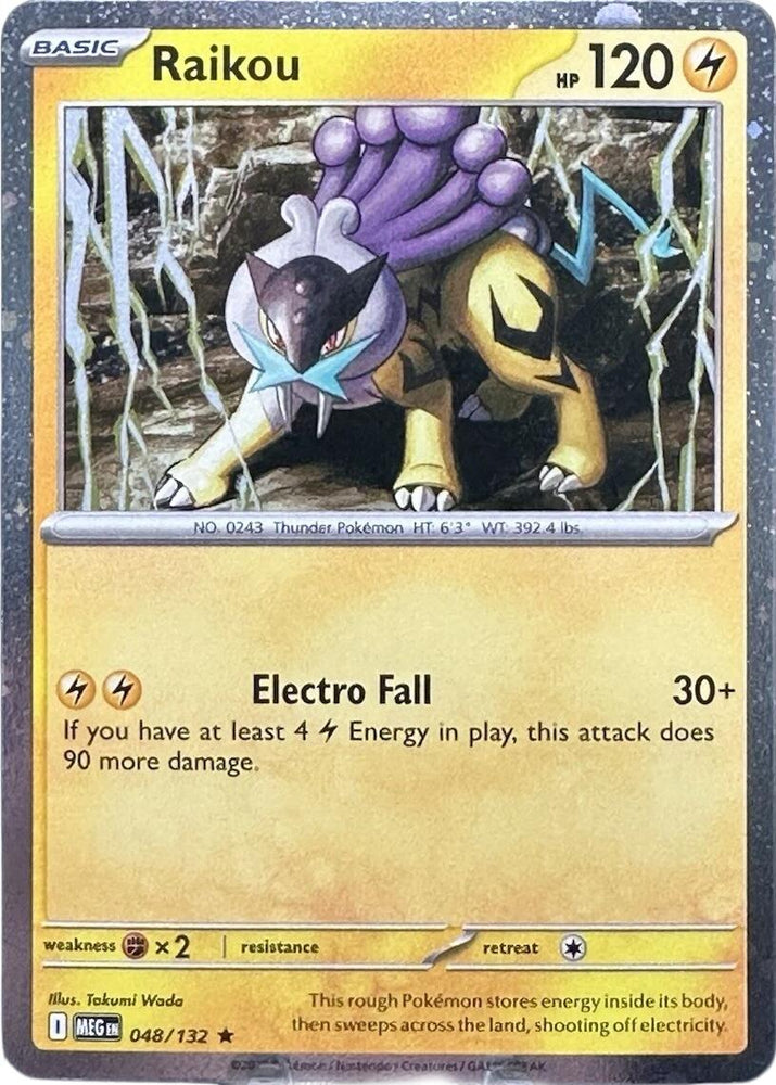 Raikou (048/132) (Cosmo Holo) [Mega Evolution: Base Set]