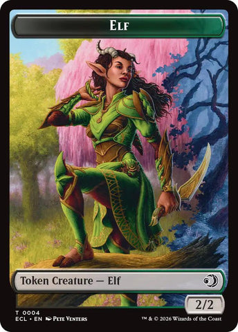 Elf // Kithkin (0007) Double-Sided Token