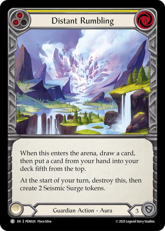 Distant Rumbling (Yellow) (Regular) [PEN024] (Compendium of Rathe)