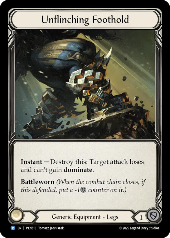 Unflinching Foothold [PEN318] (Compendium of Rathe)  Cold Foil