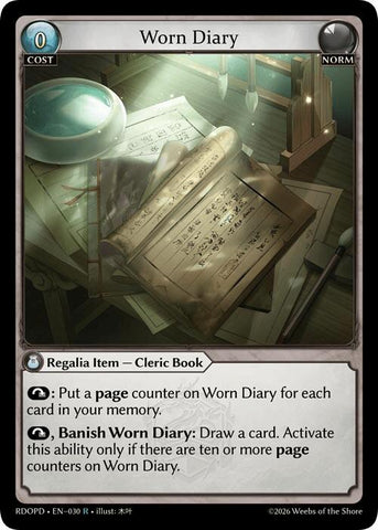 Worn Diary (030) [Radiant Origins: Pantheon]