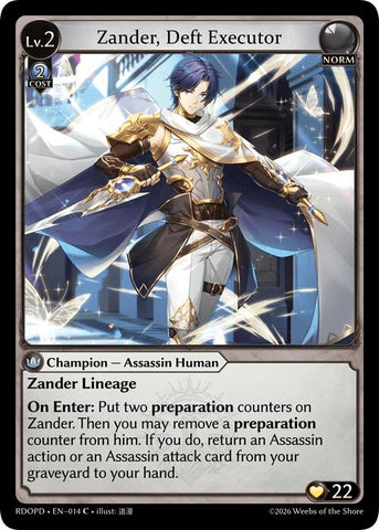 Zander, Deft Executor (014) [Radiant Origins: Pantheon]