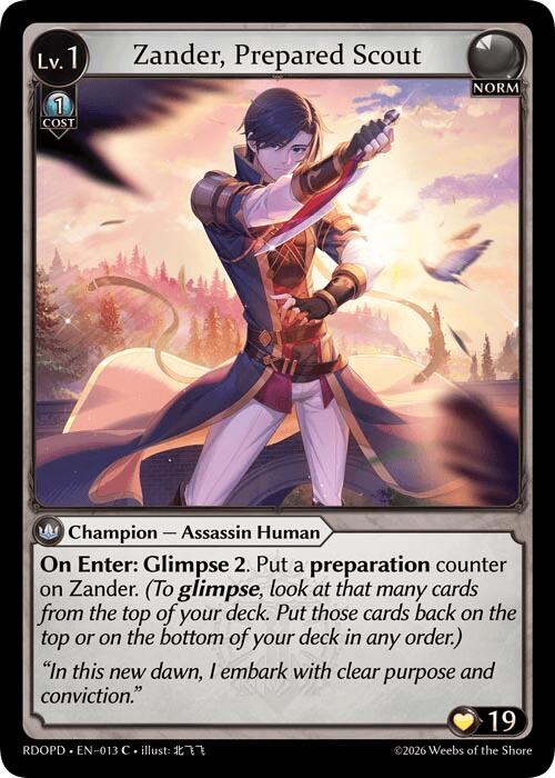 Zander, Prepared Scout (013) [Radiant Origins: Pantheon]