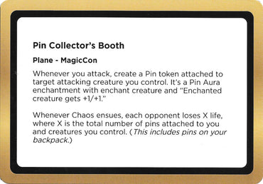 Pin Collector's Booth (Black Lotus Unknown Planechase) [Oversize Cards]