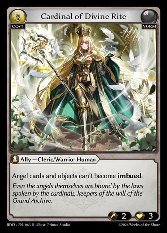Cardinal of Divine Rite (63) [Radiant Origins]
