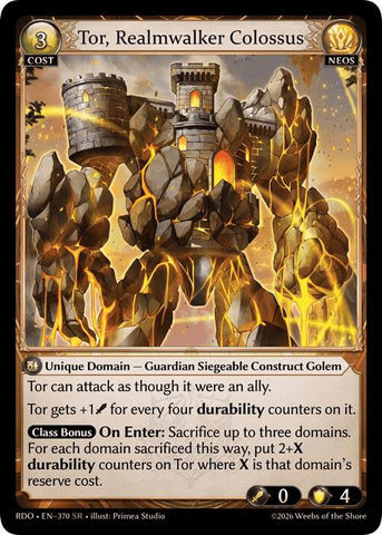 Tor, Realmwalker Colossus