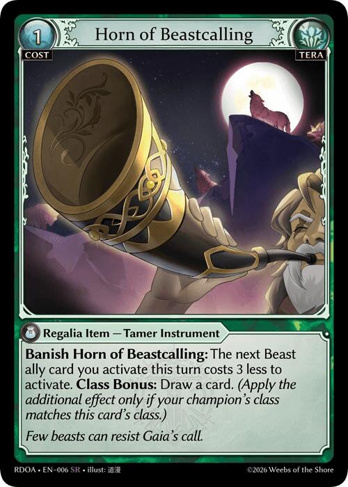 Horn of Beastcalling (6) [Radiant Origins: Armaments]